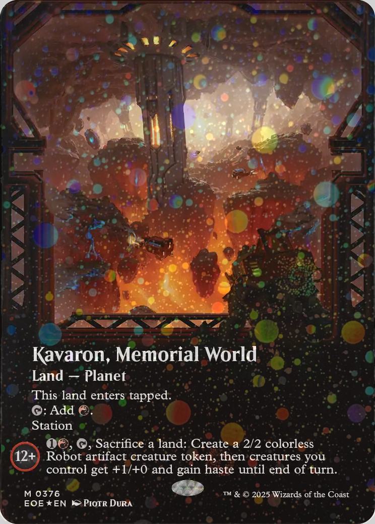 Kavaron, Memorial World [376] [Borderless] [Viewport] [Edge of Eternities] [Galaxy Foil]