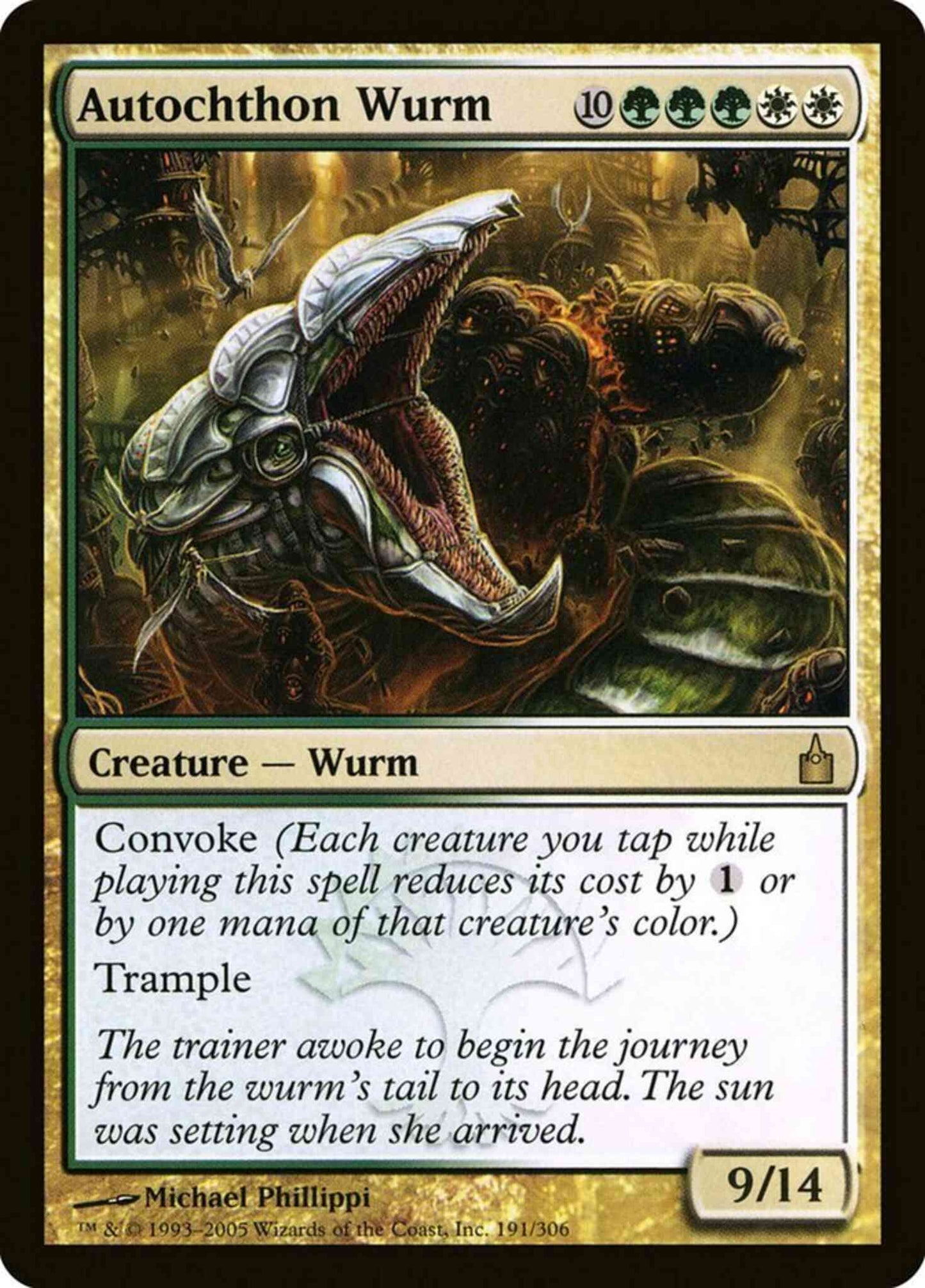 Autochthon Wurm [191] [Ravnica City Of Guilds] [Non-Foil]