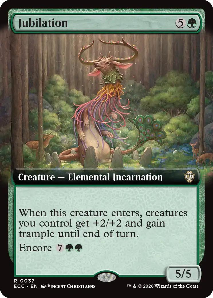 Jubilation [37] [Extended Art] [Lorwyn Eclipsed: Commander] [Non-Foil]