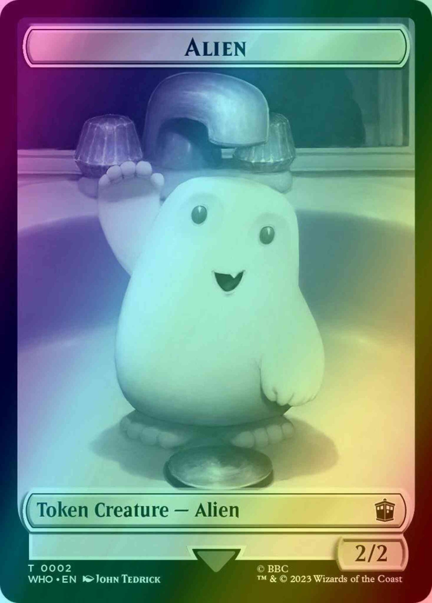 Alien Token (02) // Clue Token (23) [Universes Beyond: Doctor Who: Tokens] [Foil]
