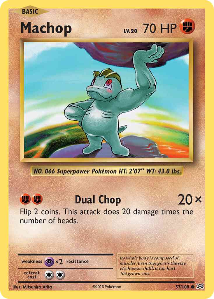 Machop - 57/108 - Common [xy12-57] [Non-Holo]