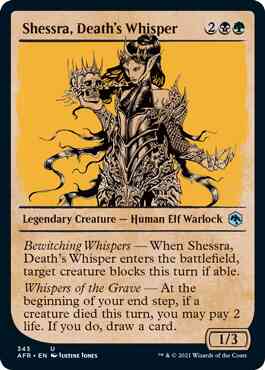 Shessra, Death's Whisper [345] [Rulebook Showcase] [Adventures in the Forgotten Realms] [Non-Foil]