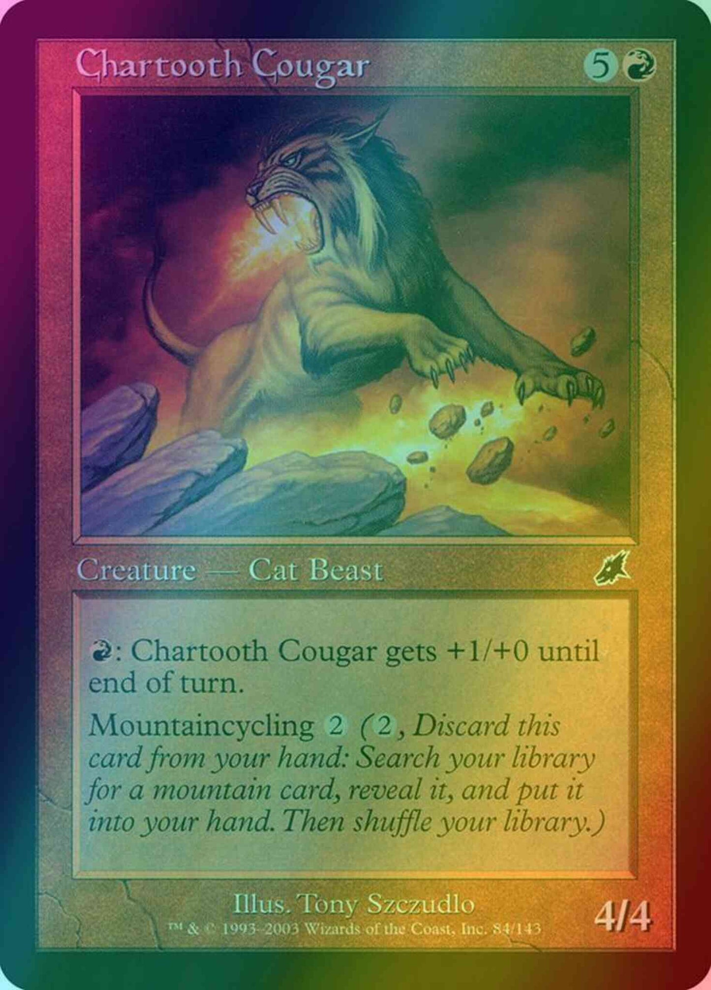 Chartooth Cougar [84] [Scourge] [Foil]
