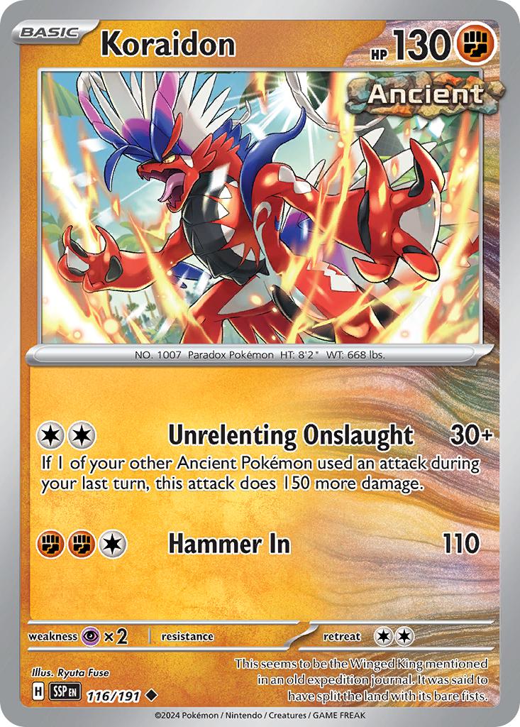 Koraidon - 116/191 - Uncommon [sv08-116] [Non-Holo]