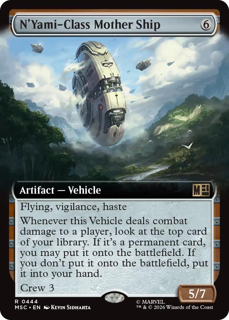 N'Yami-Class Mother Ship [444] [Extended Art] [Marvel Super Heroes: Commander] [Non-Foil]
