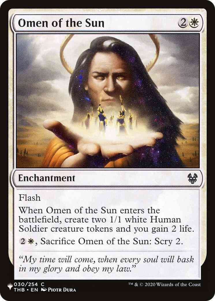 Omen of the Sun [THB-30] [The List] [Non-Foil]