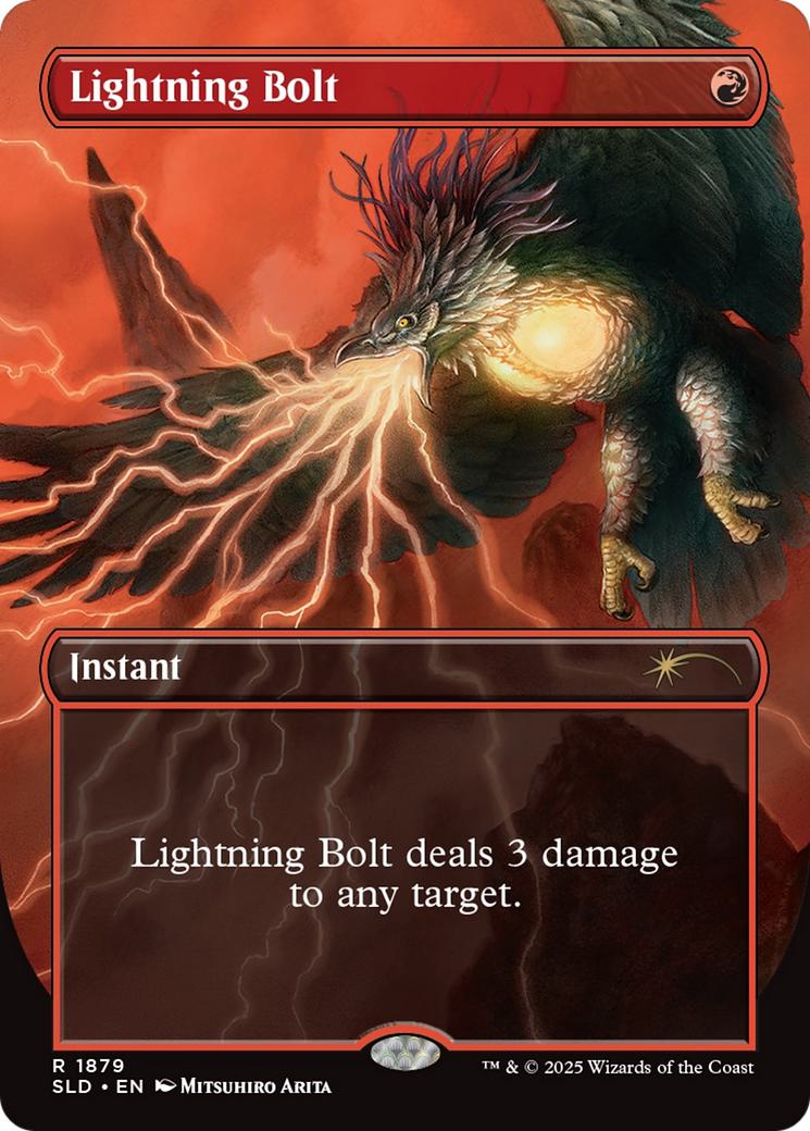 Lightning Bolt [1879] [Borderless] [Mitsuhiro Arita] [Secret Lair Drop] [Non-Foil]
