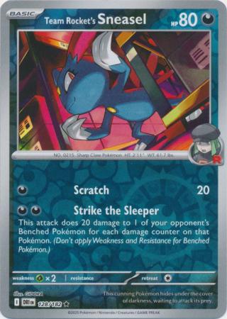 Team Rocket's Sneasel - 128/182 - Rare [sv10-128] [Reverse Holo]