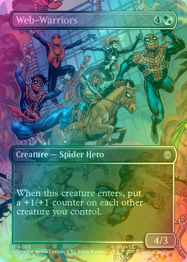 Web-Warriors [203] [Borderless] [Scene] [Marvel's Spider-Man] [Foil]