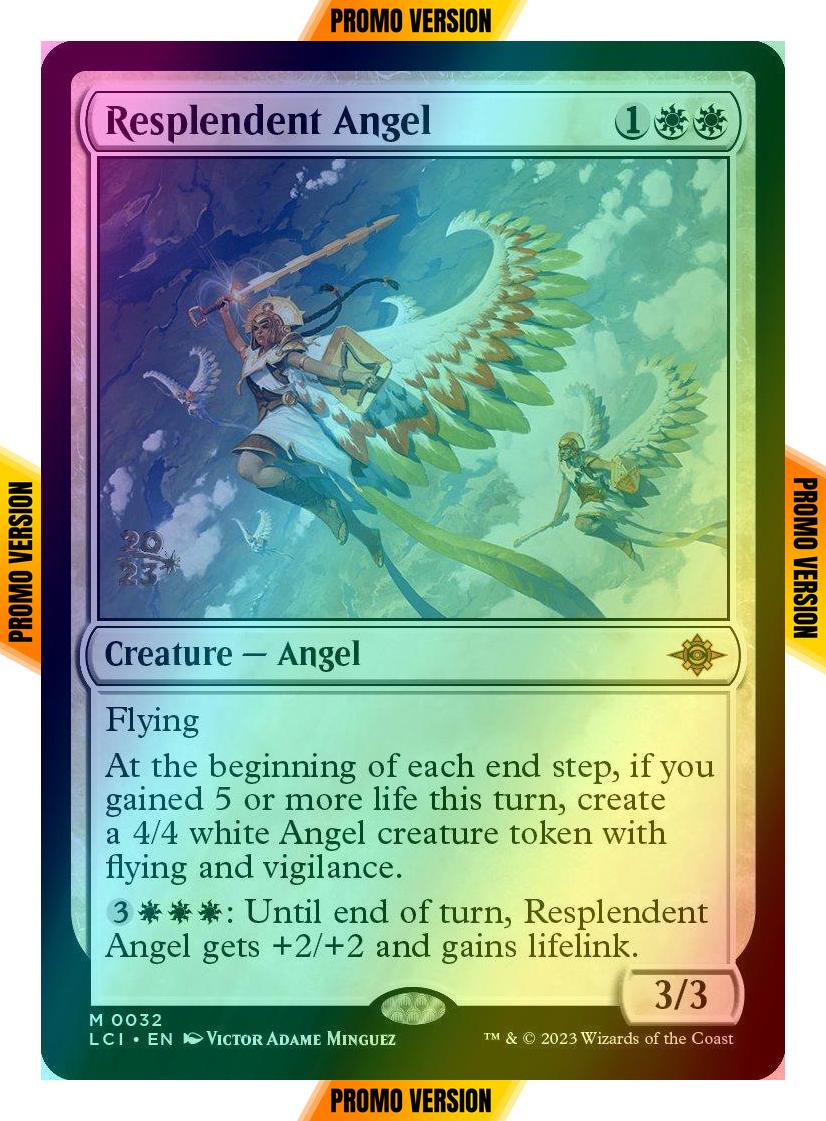 Resplendent Angel [32s] [Prerelease] [The Lost Caverns of Ixalan: Promos] [Foil]