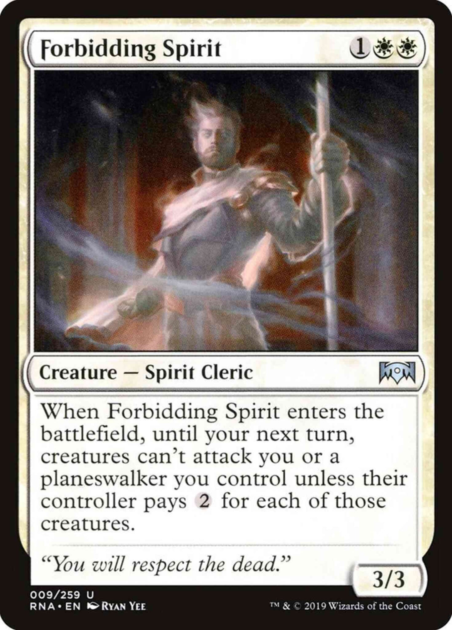 Forbidding Spirit [9] [Ravnica Allegiance] [Non-Foil]