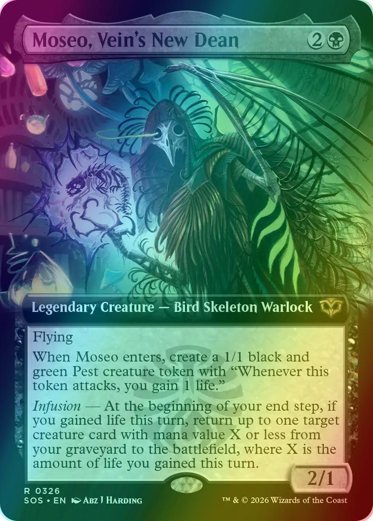 Moseo, Vein's New Dean [326] [Extended Art] [Secrets of Strixhaven] [Foil]
