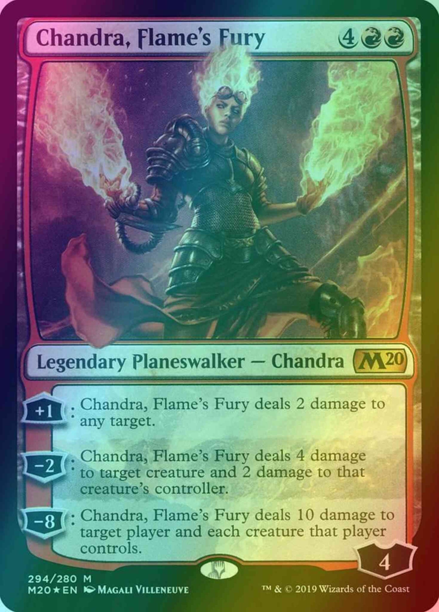 Chandra, Flame's Fury [294] [Planeswalker Deck Exclusive] [Core Set 2020] [Foil]