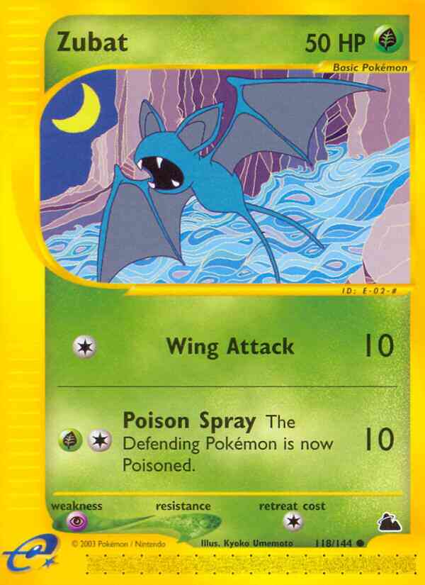 Zubat - 118/144 - Common [ecard3-118] [Reverse Holo]