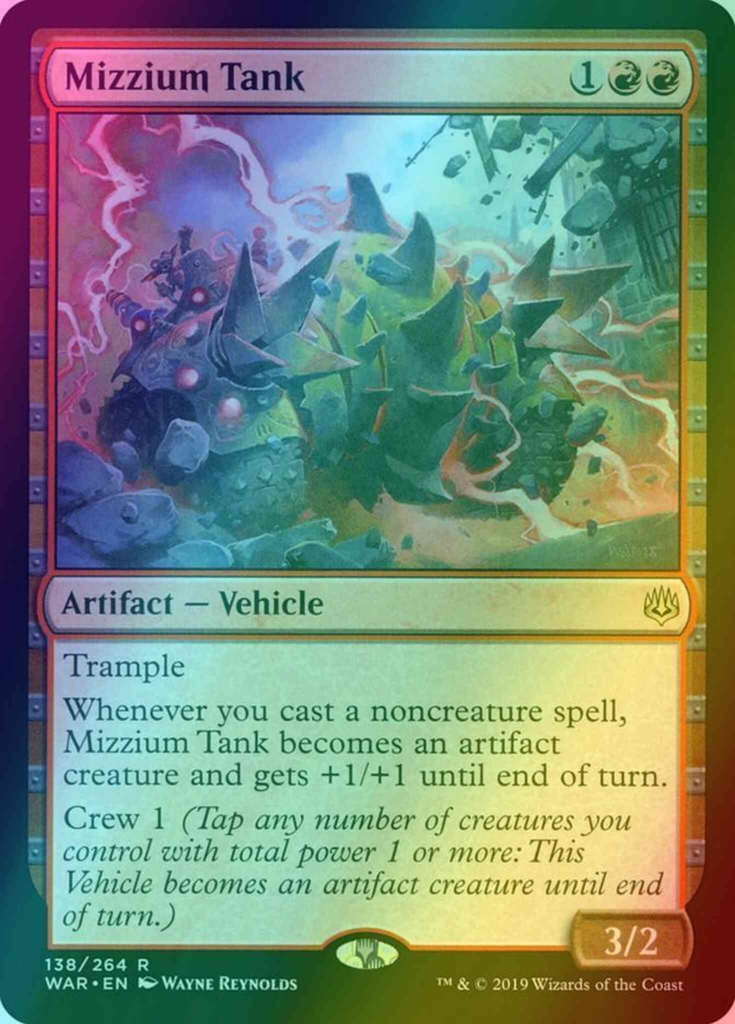 Mizzium Tank [138] [War of the Spark] [Foil]