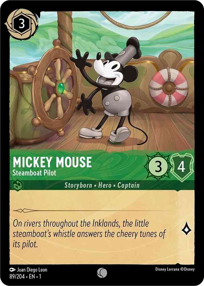 Mickey Mouse - Steamboat Pilot - 89/204 [The First Chapter] [Cold Foil]