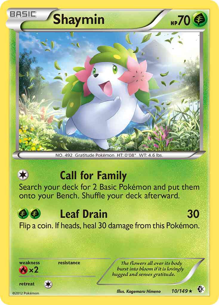 Shaymin - 10/149 - Rare [bw7-10] [Reverse Holo]