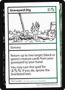 Graveyard Dig - No Symbol [92] [Mystery Booster Playtest Cards 2021] [Non-Foil]