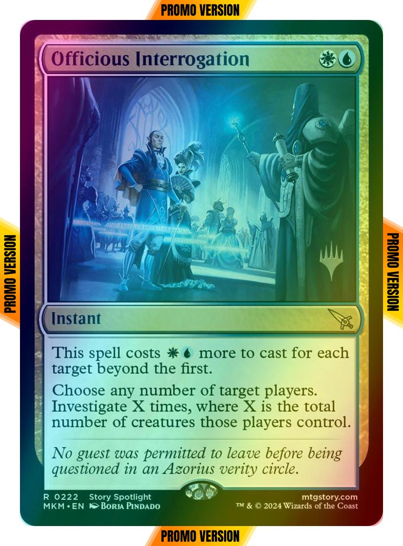 Officious Interrogation [222p] [Promo Pack] [Murders at Karlov Manor: Promos] [Foil]