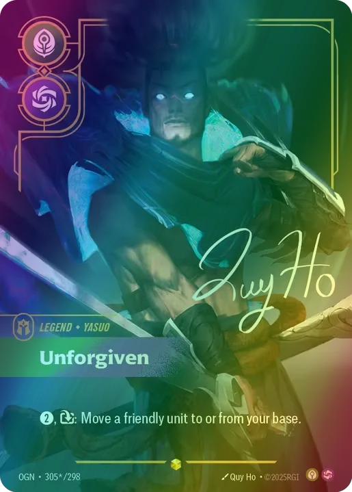 Unforgiven (Yasuo) (Signature) - 305*/298 [Origins] [Foil]