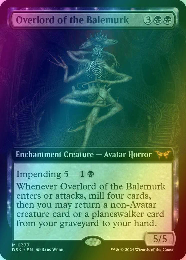 Overlord of the Balemurk [377] [Extended Art] [Duskmourn: House of Horror] [Foil]