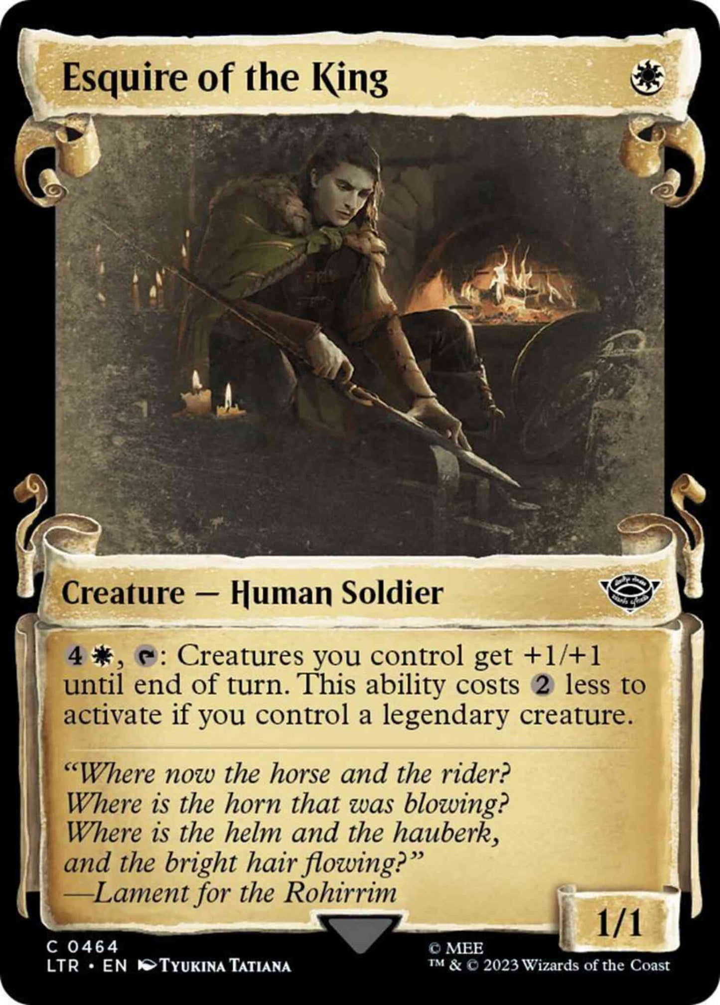 Esquire of the King [464] [Scrolls Showcase] [The Lord of the Rings: Tales of Middle-earth] [Non-Foil]