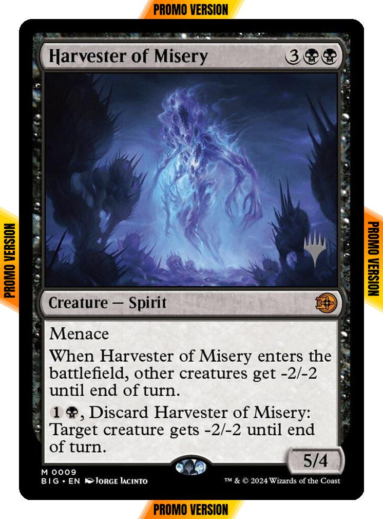 Harvester of Misery [9p] [Promo Pack] [The Big Score: Promos] [Non-Foil]
