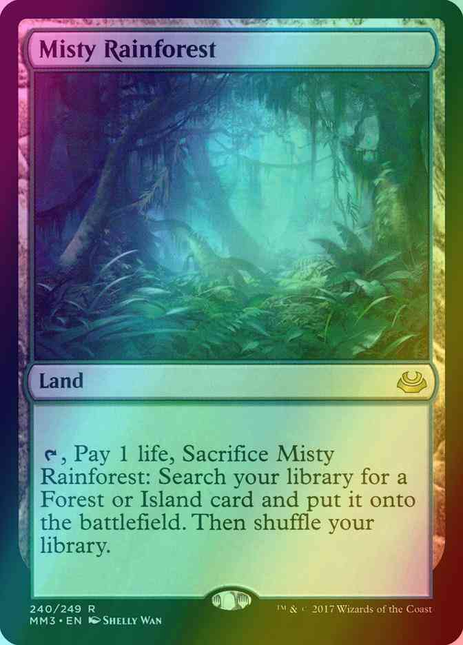 Misty Rainforest [240] [Modern Masters 2017] [Foil]