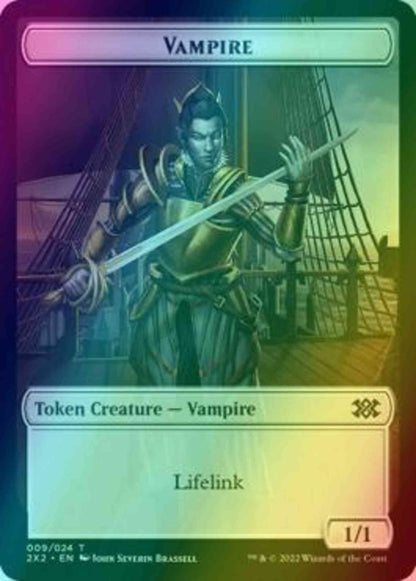 Vampire Token (09) // Zombie Token (12) [Double Masters 2022: Tokens] [Foil]