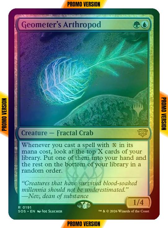 Geometer's Arthropod [191p] [Promo Pack] [Secrets of Strixhaven Promos] [Foil]