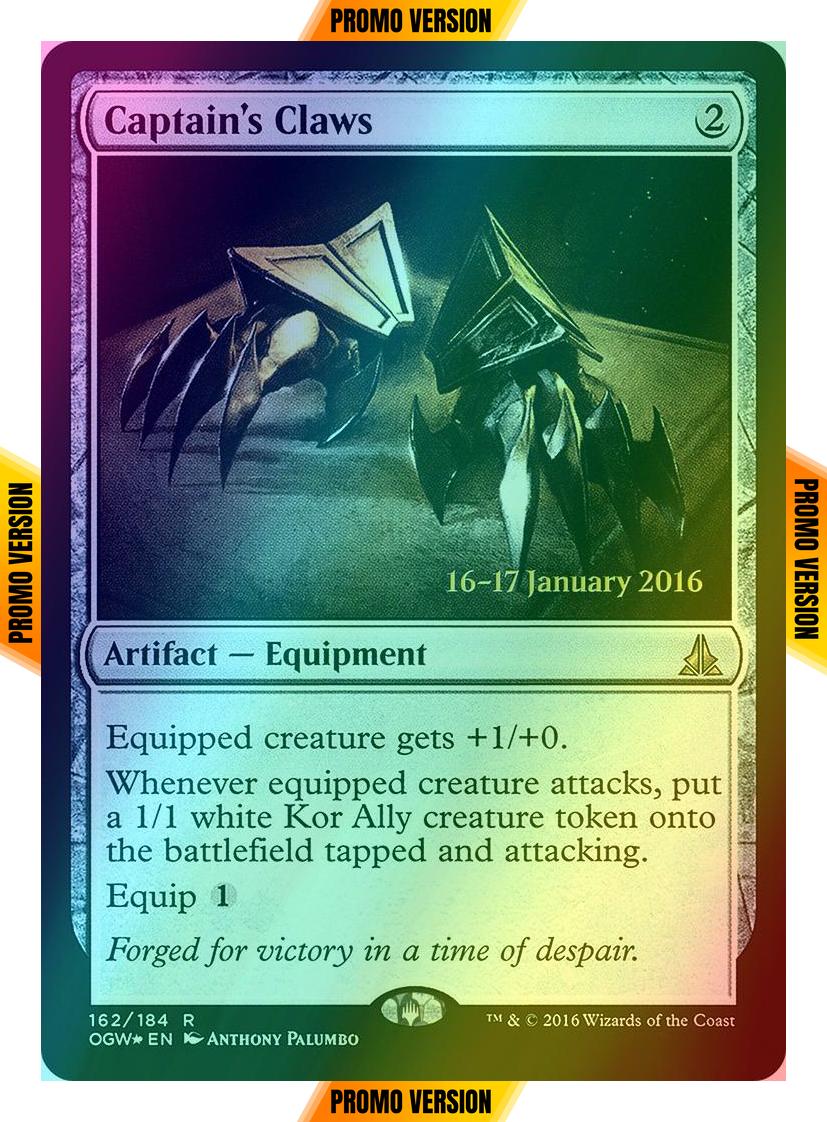 Captain's Claws [162s] [Oath of the Gatewatch Promos] [Foil]