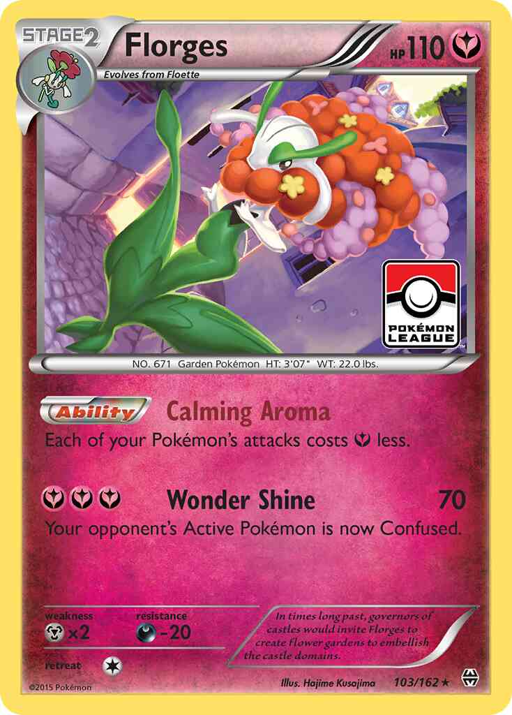 Florges - 103/162 - Rare [xy8-103] [Reverse Holo]
