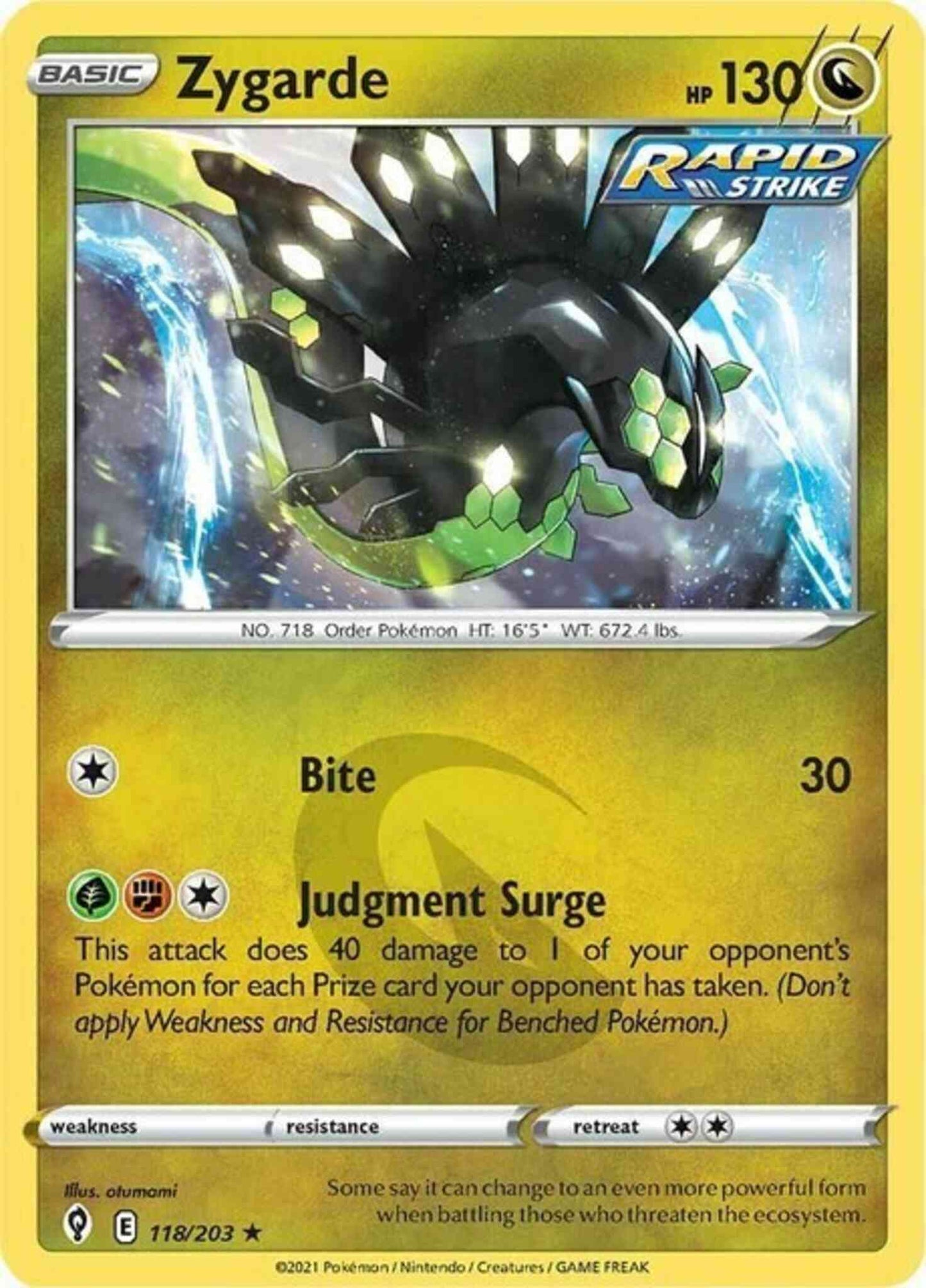 Zygarde - 118/203 - Rare Holo [swsh7-118] [Holo]