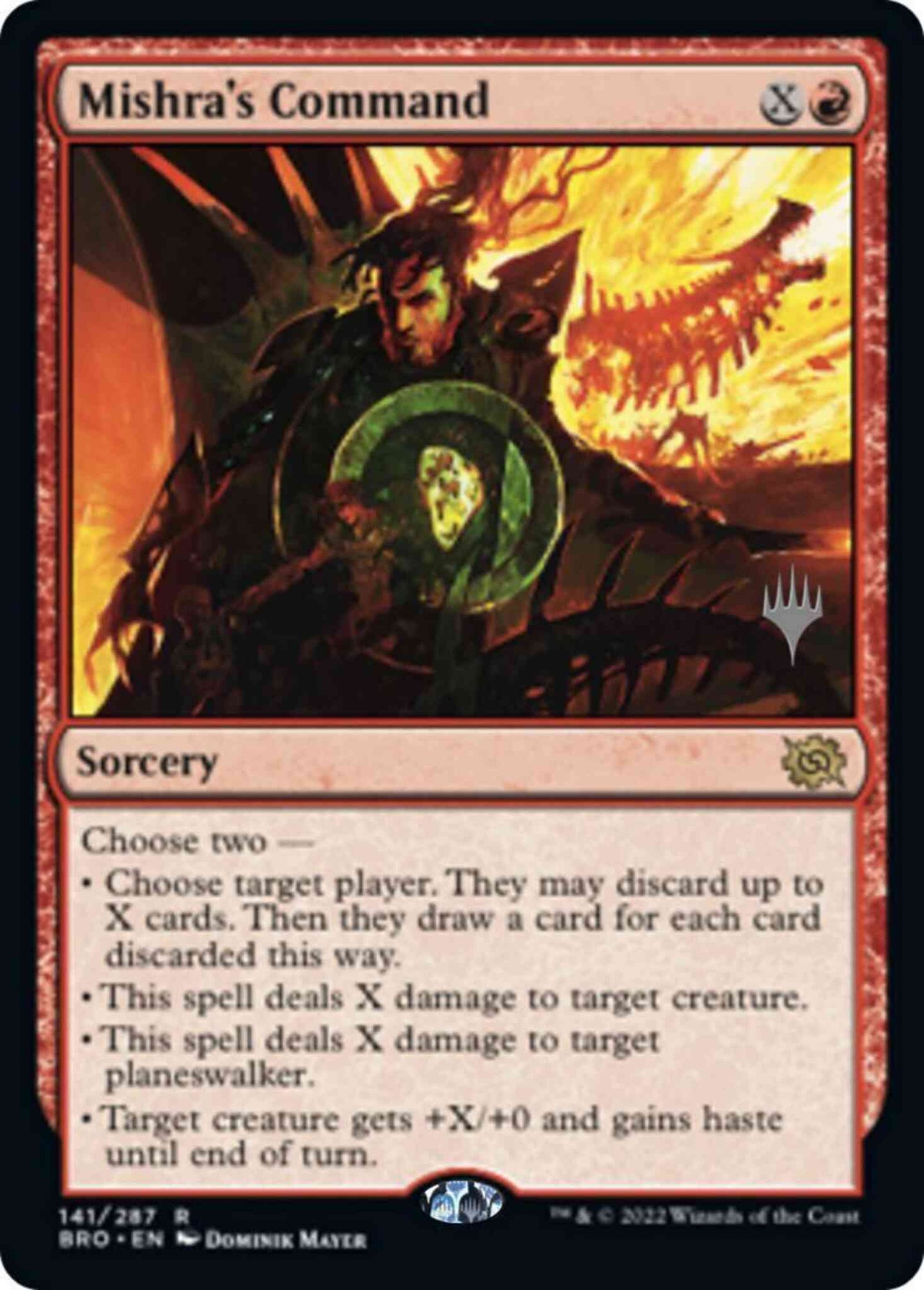 Mishra's Command [141p] [Promo Pack] [The Brothers' War: Promos] [Non-Foil]