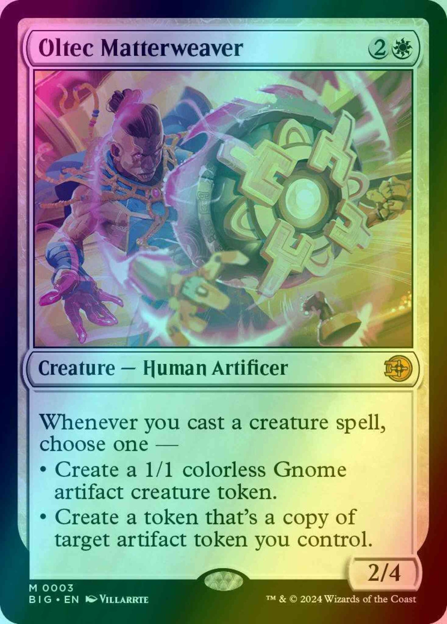 Oltec Matterweaver [3] [The Big Score] [Foil]