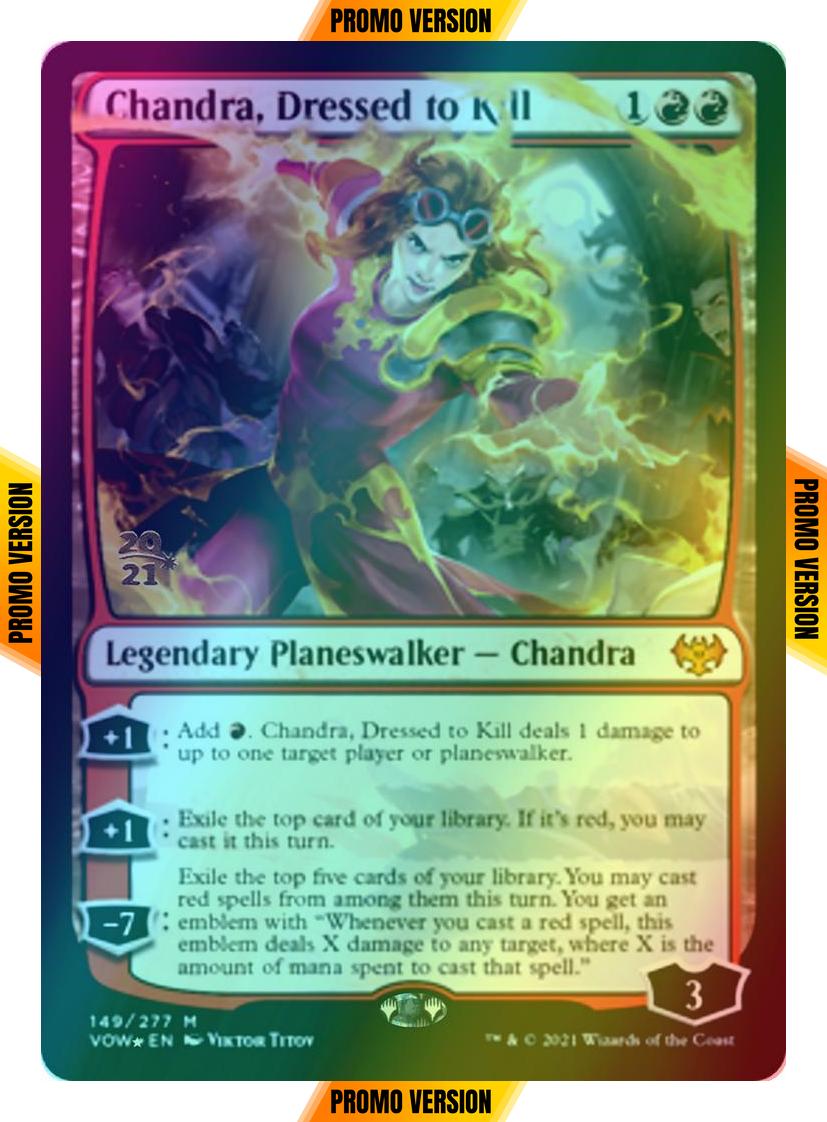 Chandra, Dressed to Kill [Prerelease] [149s] [Innistrad: Crimson Vow: Promos] [Foil]