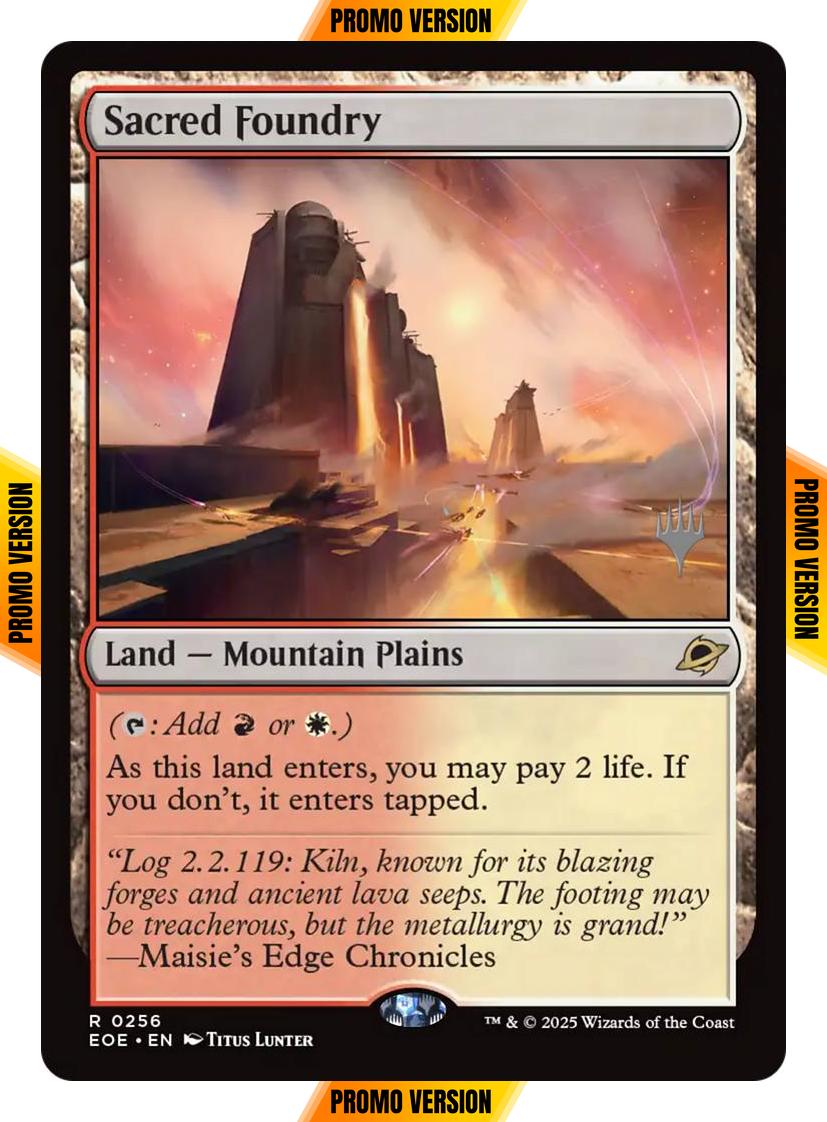 Sacred Foundry [256p] [Promo Pack] [Edge of Eternities: Promos] [Non-Foil]