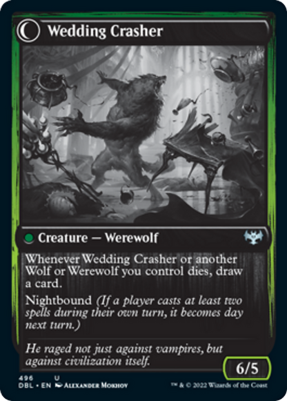 Wolfkin Outcast // Wedding Crasher [496] [Innistrad: Double Feature] [Non-Foil]