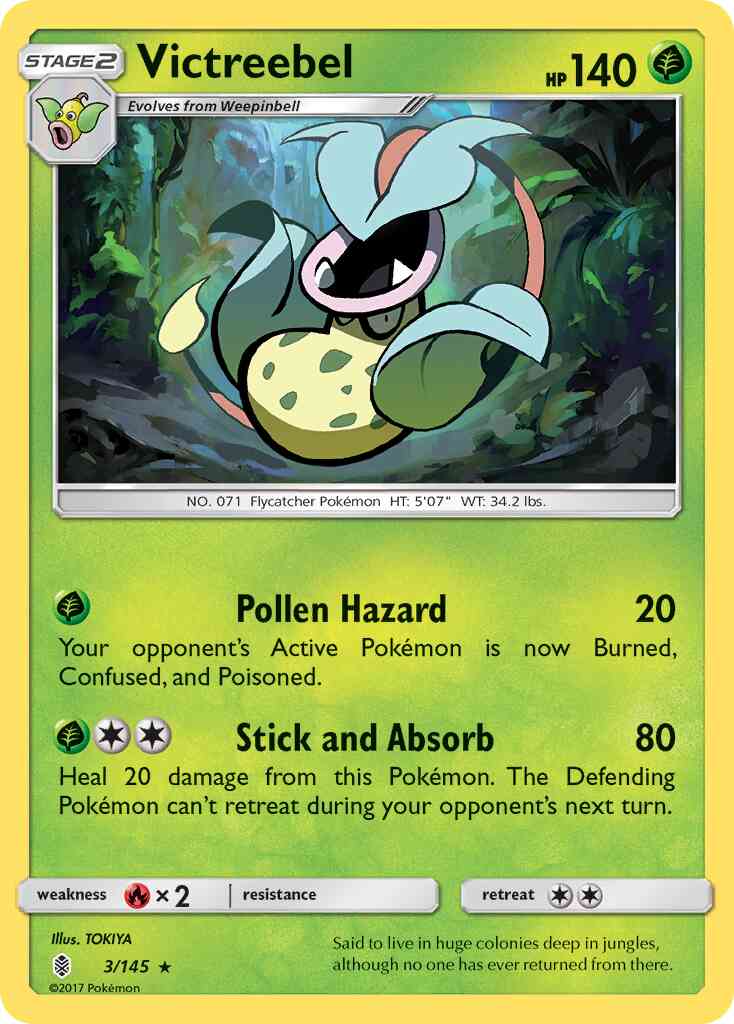 Victreebel - 3/145 - Rare [sm2-3] [Reverse Holo]