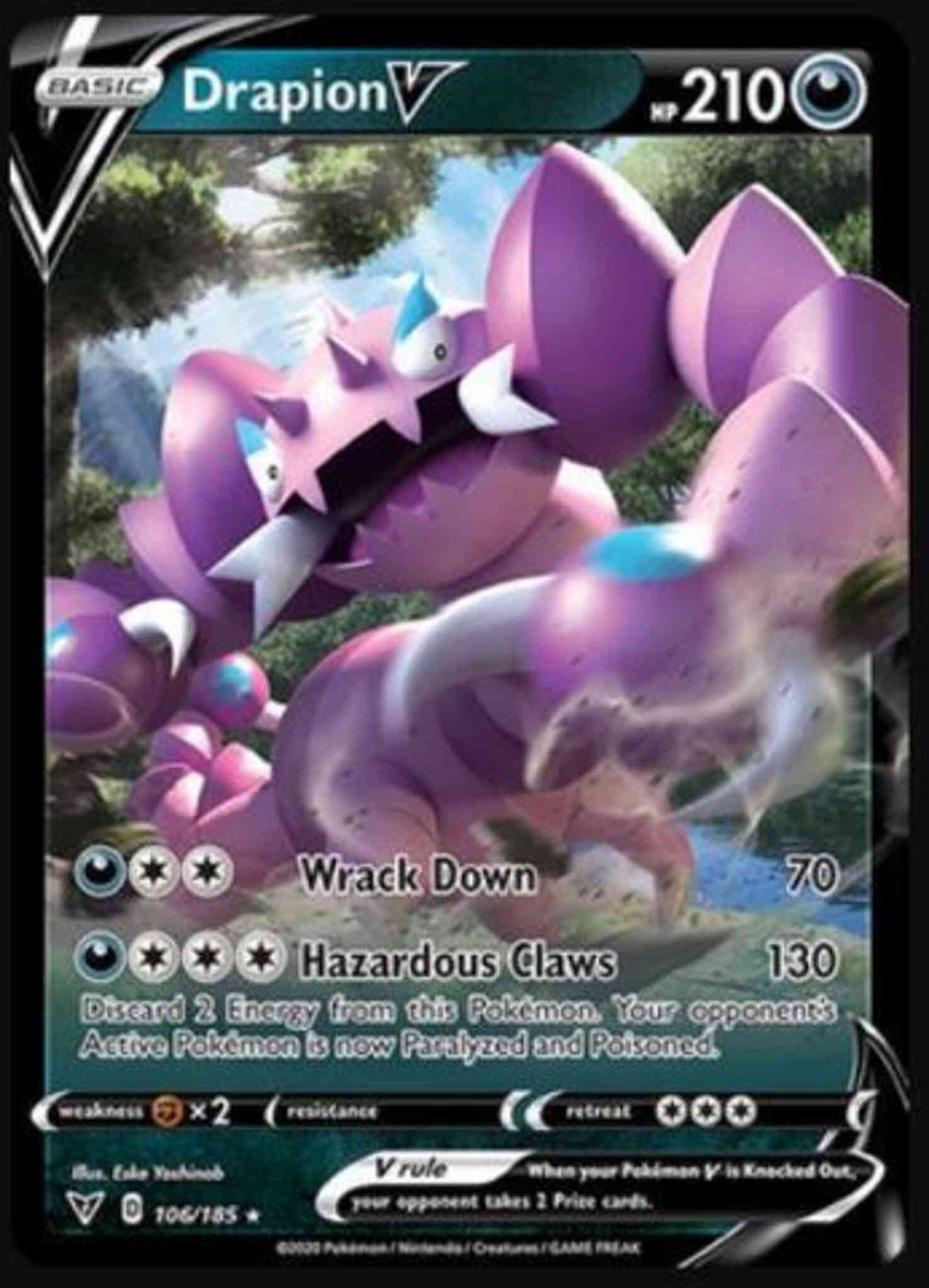 Drapion V - 106/185 - Rare Holo V [swsh4-106] [Ultra]