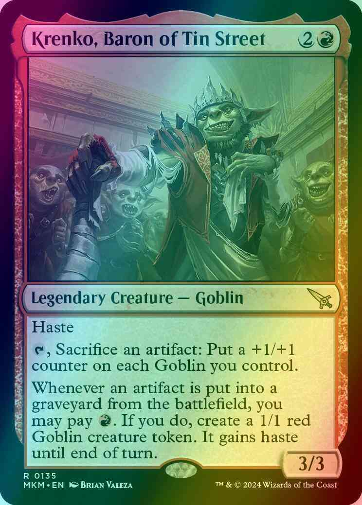 Krenko, Baron of Tin Street [135] [Murders at Karlov Manor] [Foil]