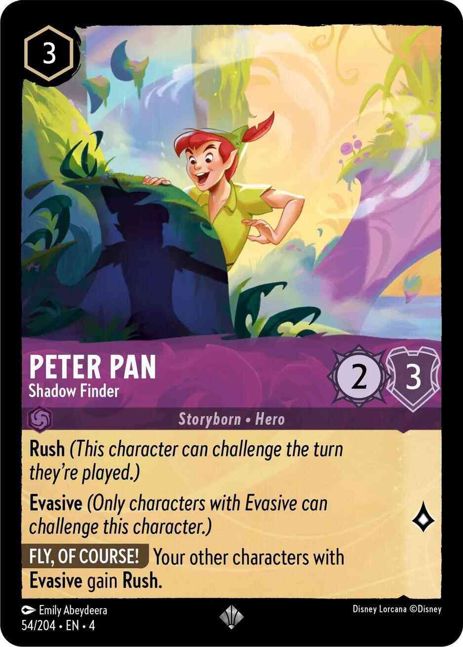 Peter Pan - Shadow Finder - 54/204 [Ursula's Return] [Cold Foil]