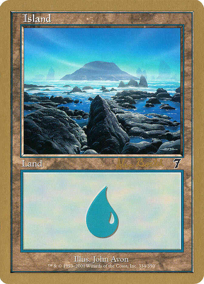 Island [ab334] [Alex Borteh] [334] [World Championship Decks 2001] [Non-Foil]