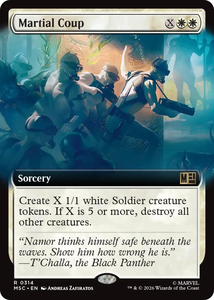 Martial Coup [314] [Extended Art] [Marvel Super Heroes: Commander] [Non-Foil]