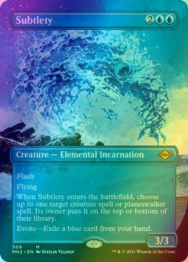 Subtlety [309] [Borderless] [Modern Horizons 2] [Foil]