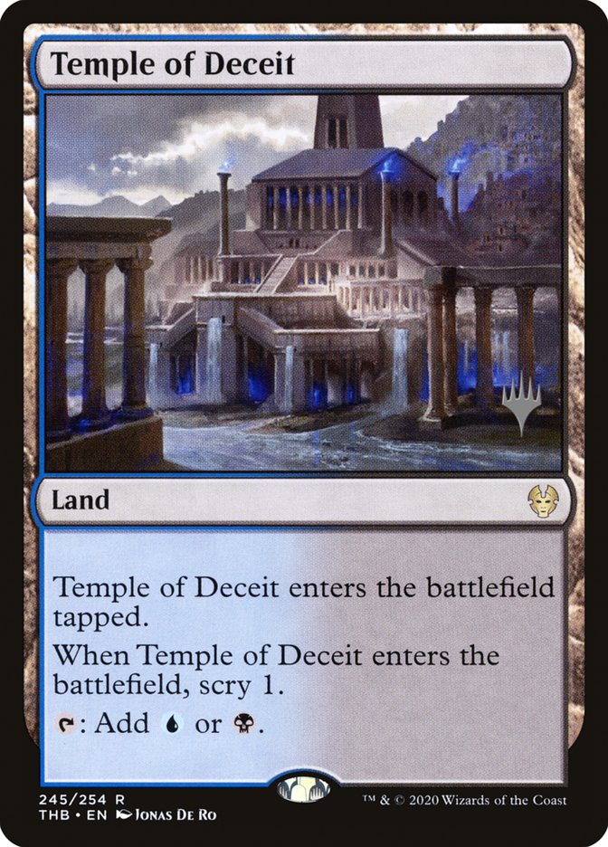 Temple of Deceit [245p] [Promo Pack] [Theros Beyond Death Promos] [Non-Foil]