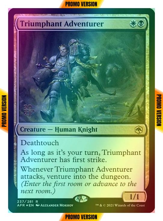 Triumphant Adventurer [Prerelease] [237s] [Adventures in the Forgotten Realms Promos] [Foil]