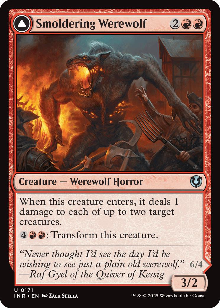 Smoldering Werewolf // Erupting Dreadwolf [171] [Innistrad Remastered] [Non-Foil]