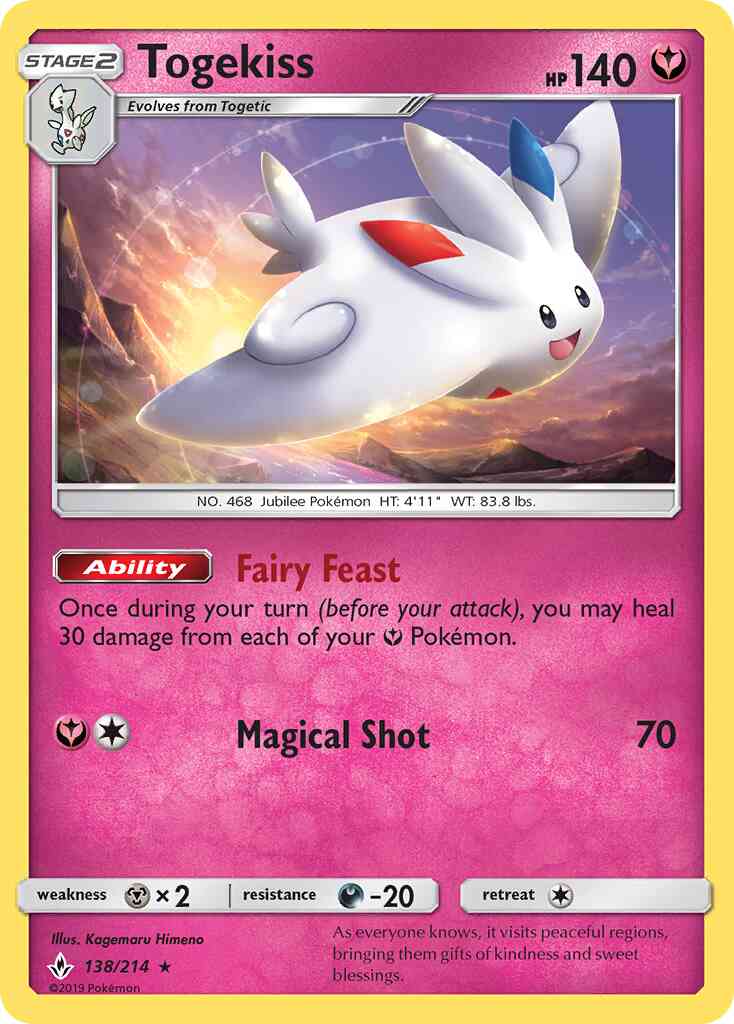 Togekiss - 138/214 - Rare Holo [sm10-138] [Holo]