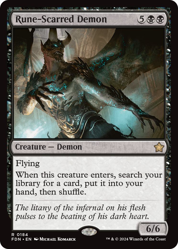 Rune-Scarred Demon [184] [Foundations] [Non-Foil]